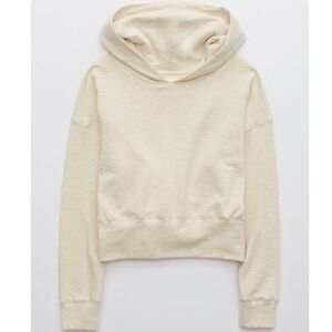 AERIE OFFLINE OTT FLEECE CROPPED HOODIE